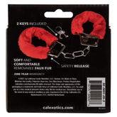 PLAYFUL FURRY CUFFS - RED